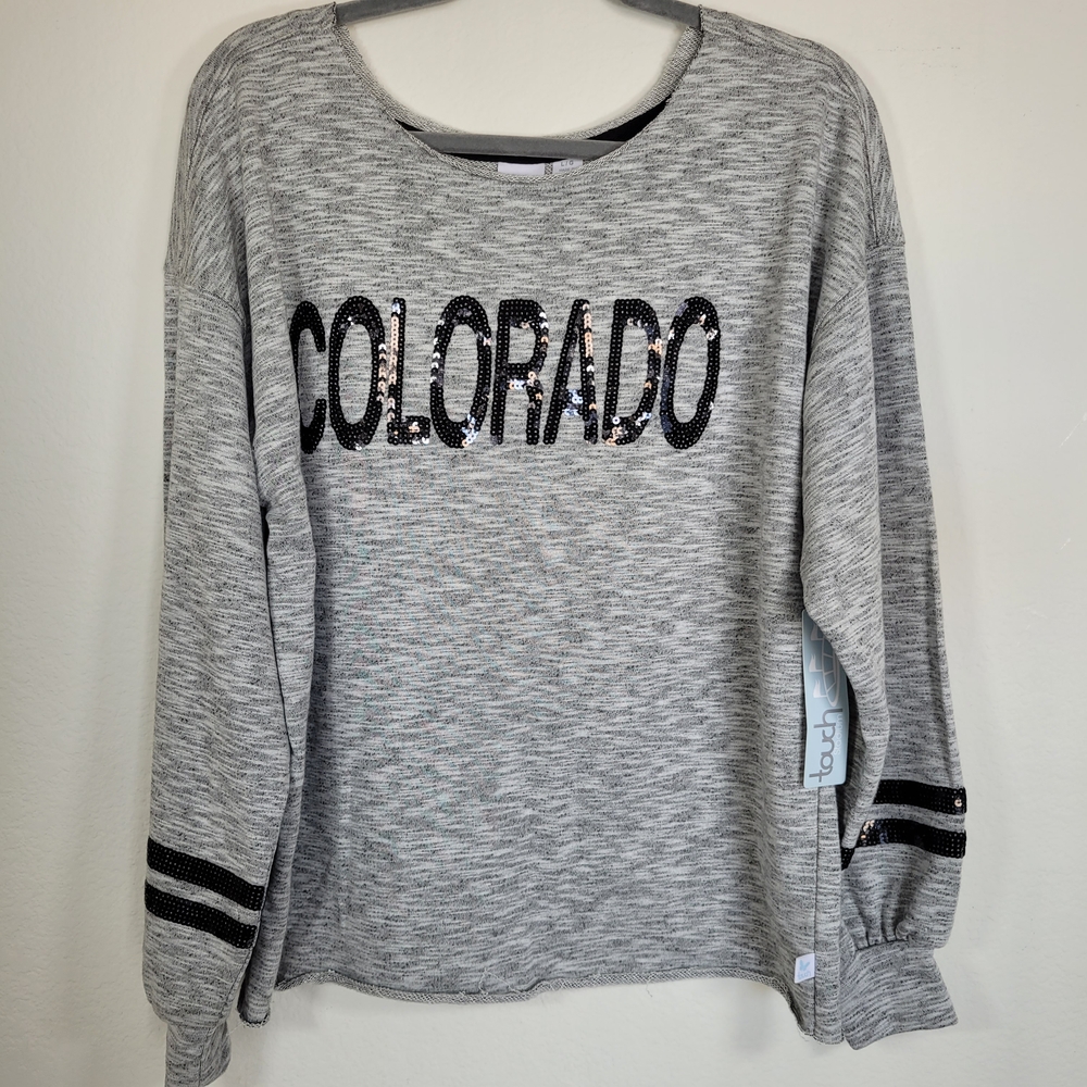 Touch Womens Colorado Rockies MLB Sweatshirt Size L NWT